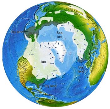 Ice on Earth's continents